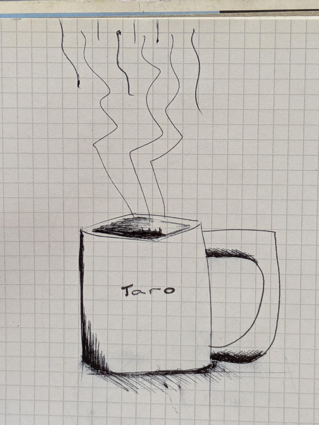boceto taza taro moda
